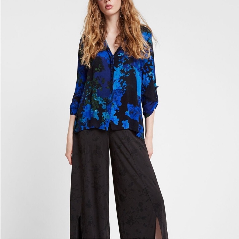 Desigual FLORAL CAMOUFLAGE SHIRT